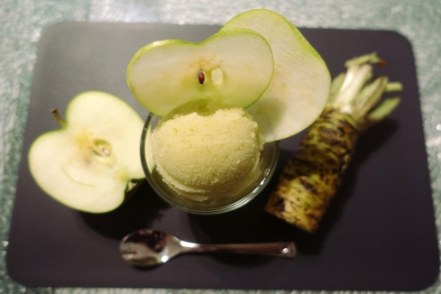 Green Apple Sorbet with Wasabi
